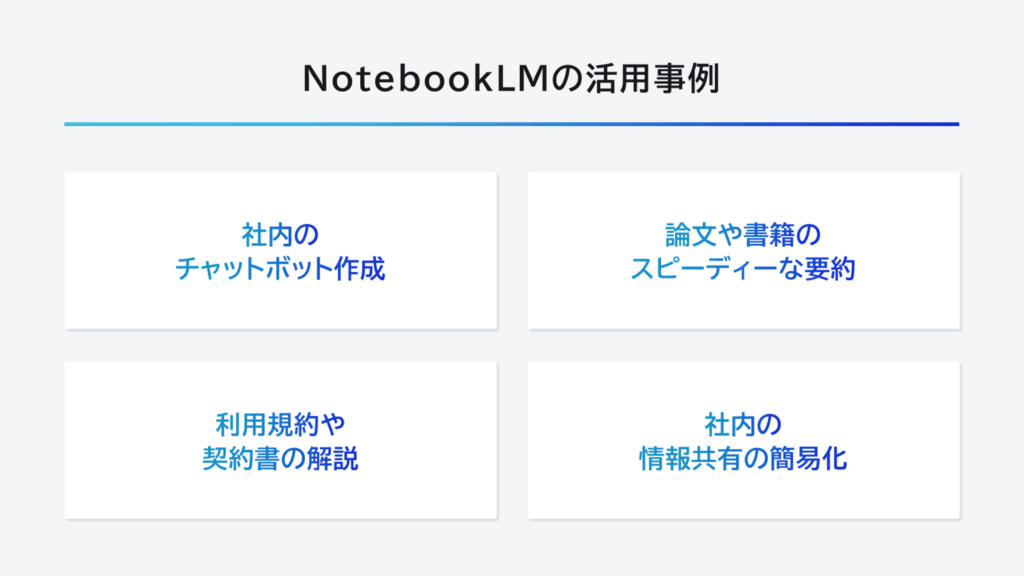 NotebookLMの活用事例