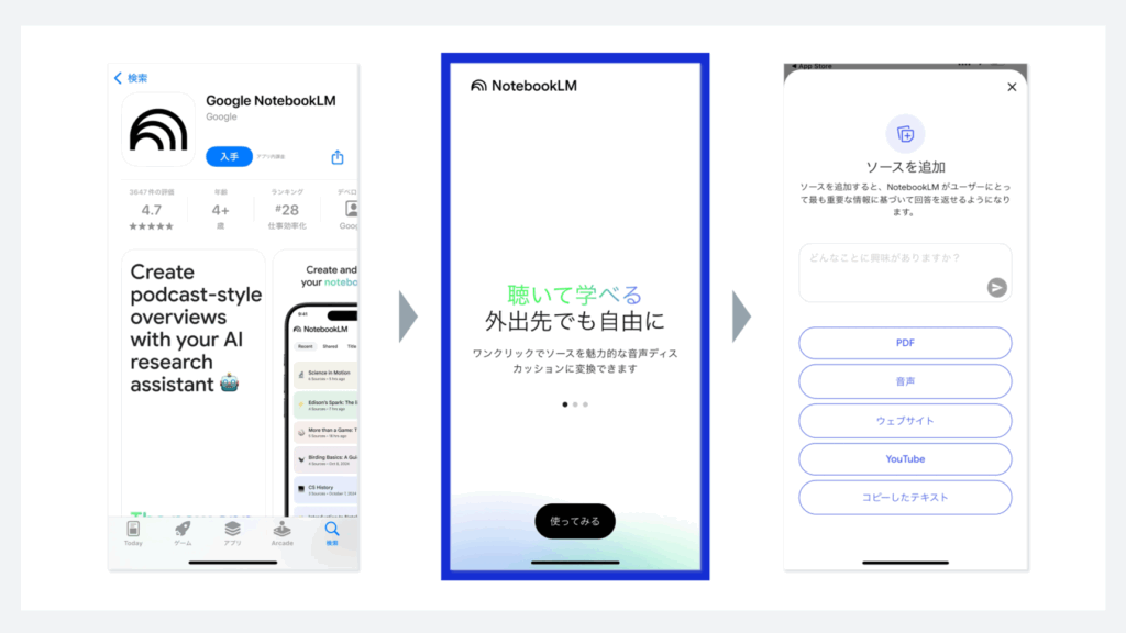 noteboolLMの使い方-googleアカウントでログイン認証を行う