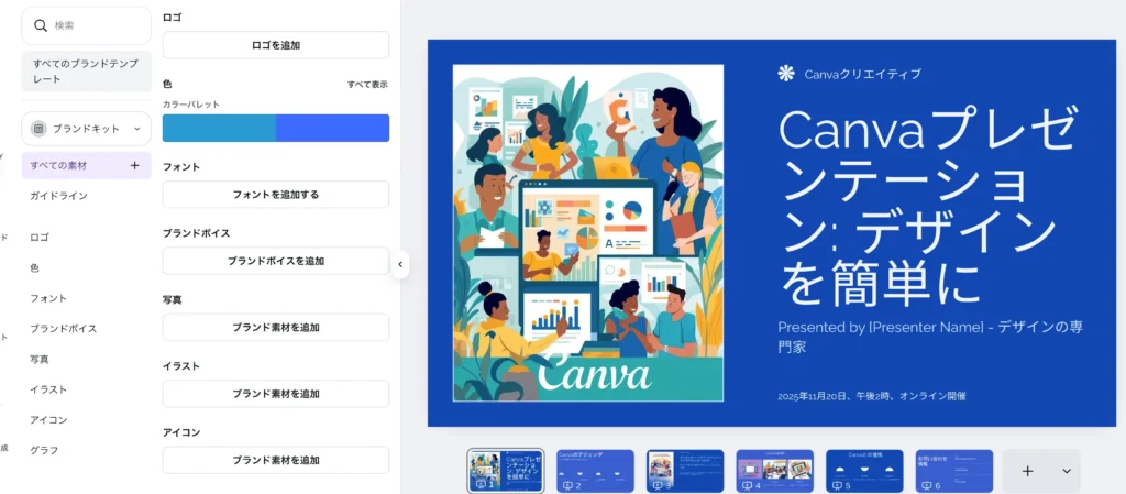 ブランドキットで統一感のある見た目にする