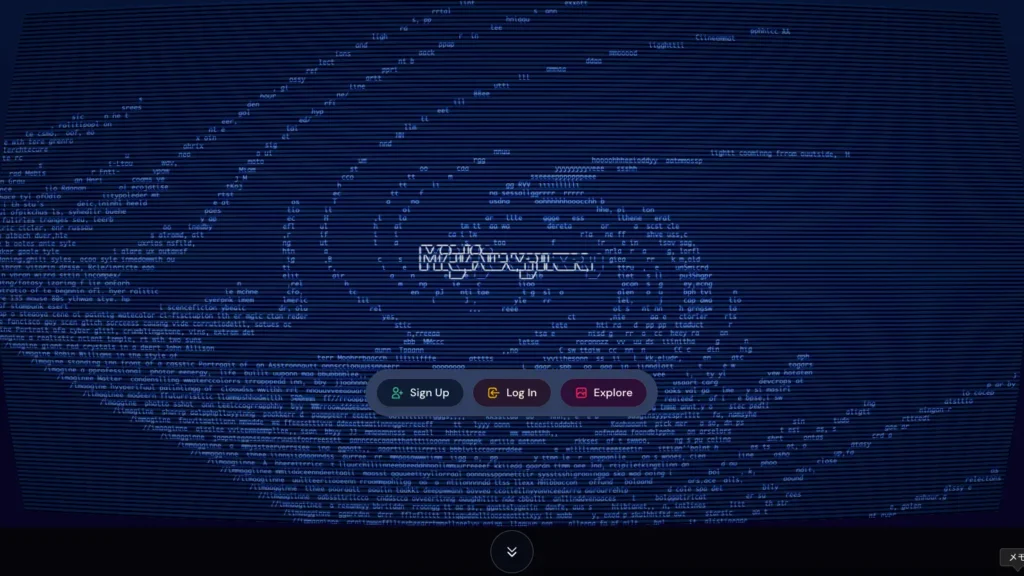 Midjourneyは入力したテキスト（プロンプト）から画像を生成するAIサービス