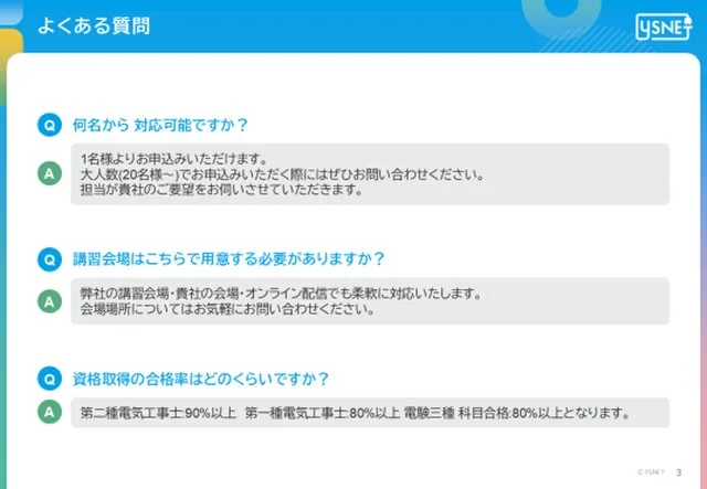導入後のよくある質問のスライド